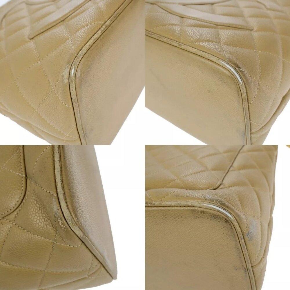 CHANEL CC Medallion Matelasse Shoulder Bag Grained Calfskin Leather authentic - Picture 12 of 16